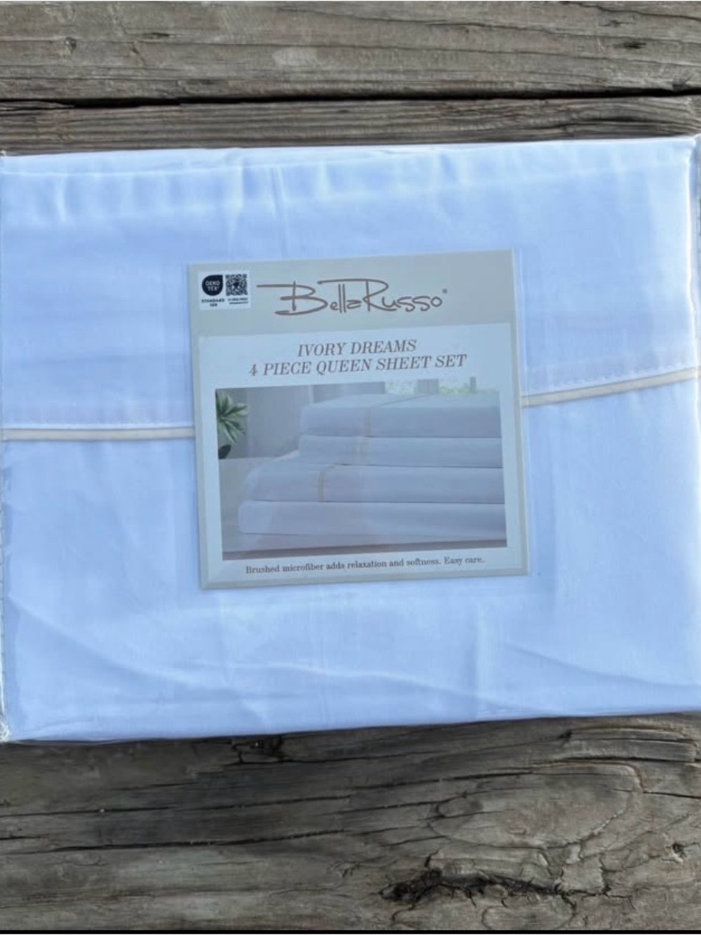 Bella Russo Ivory Dreams 4-Piece Queen Sheet Set - Ivory